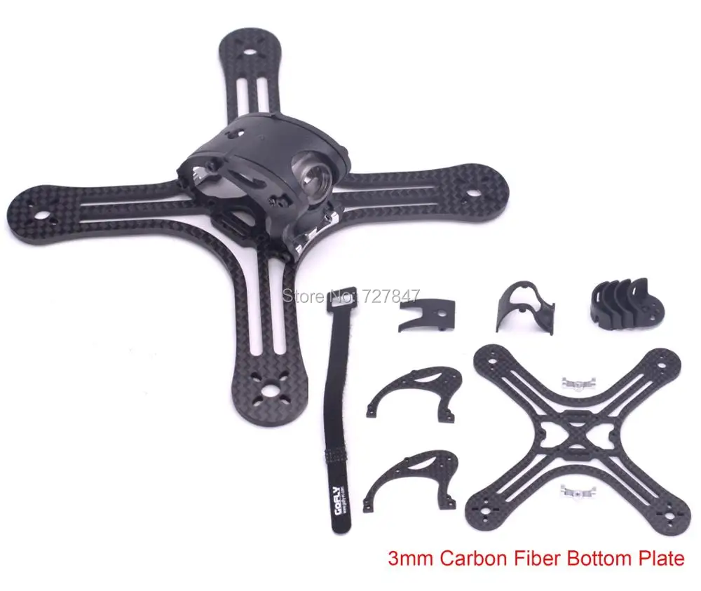 Gofly-RC Falcon CP130 130 мм Мини FPV Гоночный комплект рамы с 3 углеволоконной нижней