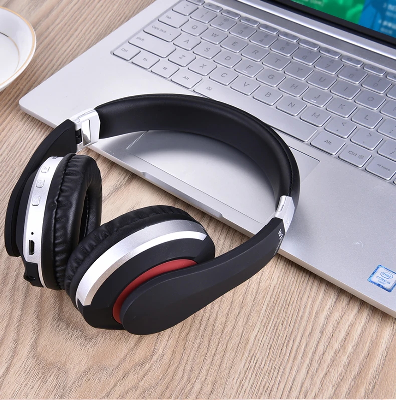 Беспроводные наушники Bluetooth гарнитура Складные стерео игровые наушники с микрофоном Поддержка TF карты для IPad мобильного телефона