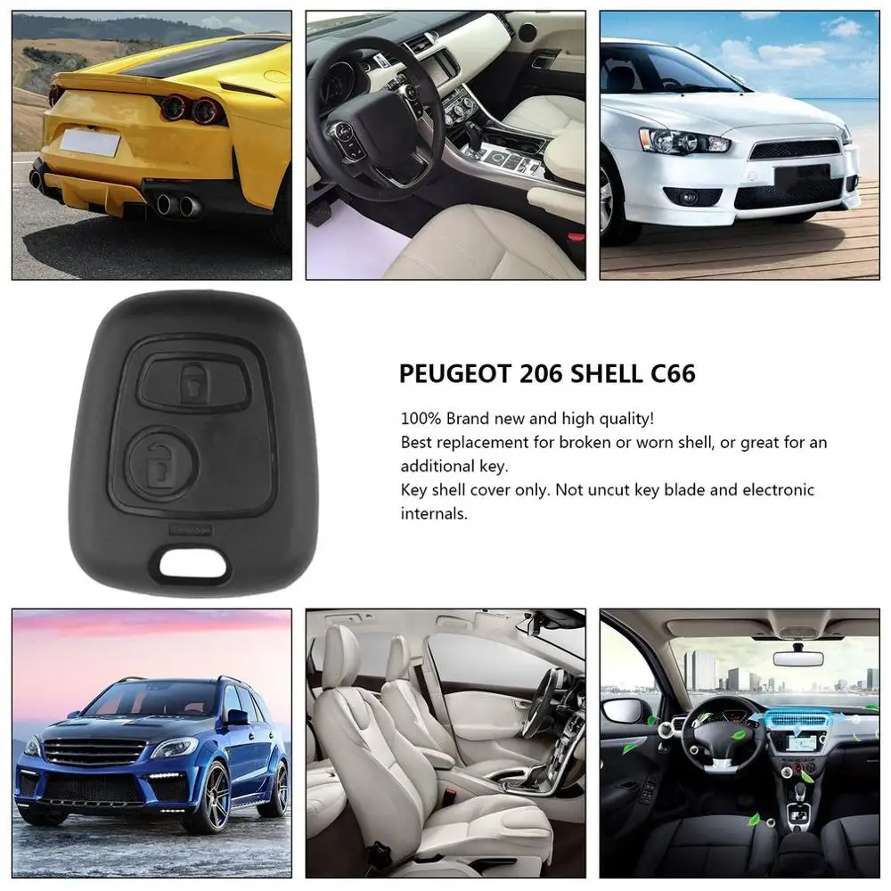 &quotUncut Blade Car casa сменный Футляр для ключей чехол защита piergeot106 107 206 207 407 806 Funda Botones