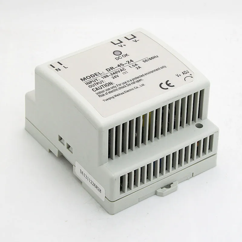 

(DR-45-48) 45W 48V switch power source (85-264VAC input) 45W 48v dc din rail power supply free shipping