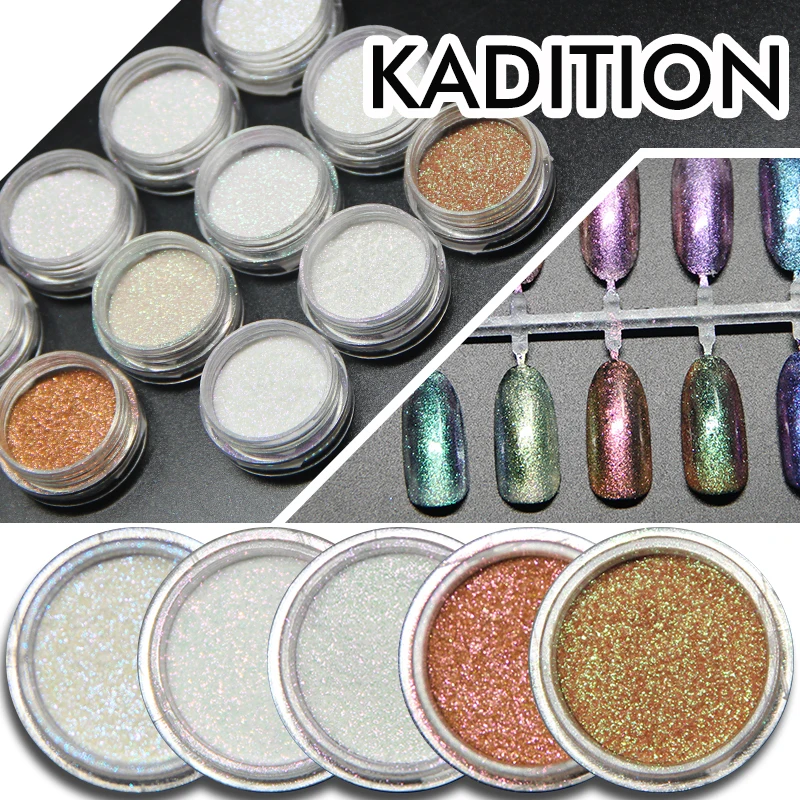 KADITION голографический Блестящий зеркальный порошок для ногтей Идеальный