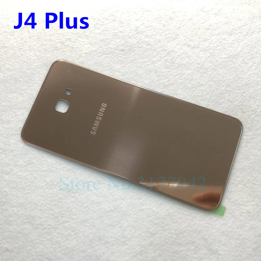 Задняя крышка аккумулятора samsung J4+ J6+ для samsung Galaxy J4 Plus J415 J415F J6 Plus J610 J610F j6plus j4plus Задняя стеклянная крышка