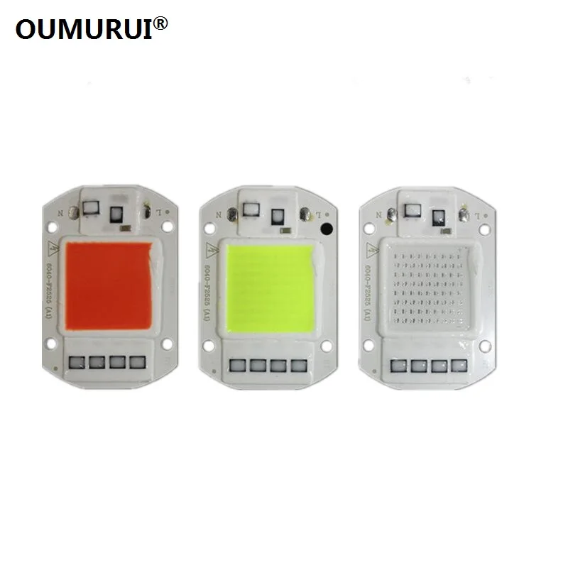 5 шт. светодиодный прожектор с чипом COB 50 Вт 220 В переменного тока|led cob|smart ic50w led |