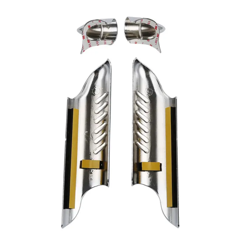 Черный хром вилка Нижняя нога дефлекторы щитки для Harley Touring Trike Electra Street Glide Road King FLH