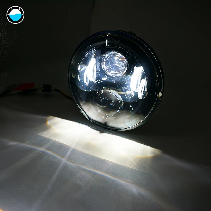 Круглая мотоциклетная светодиодная фара 7 дюймов 60 Вт дальний/ближний свет для