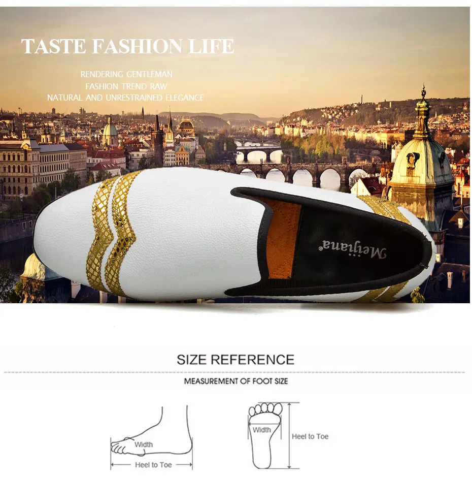 MEIJIANA Men Loafer Fashion Shoes Handmade Men's White Luxury Men Casual Loafers Wedding Shoes