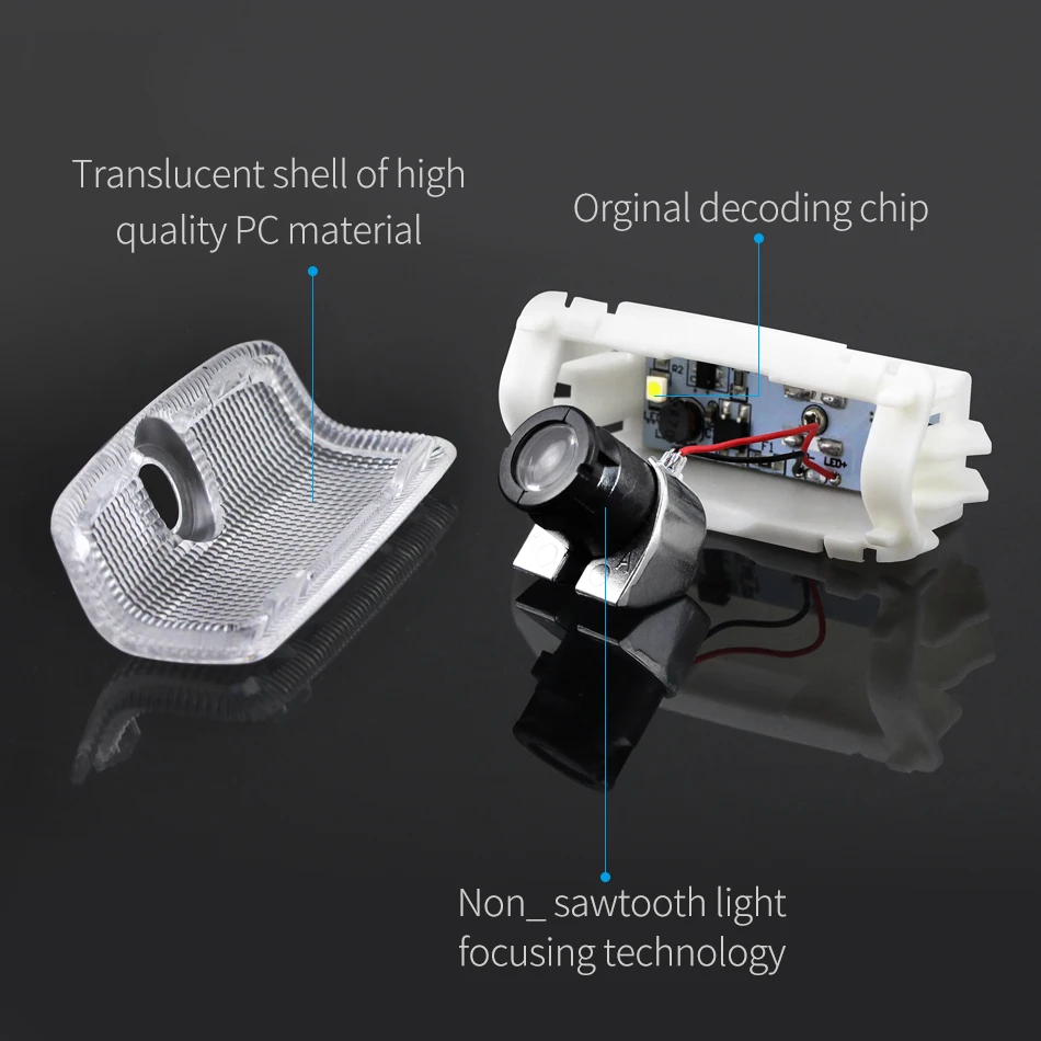 DXZ 2PCS Car LED Door Logo Projector Ghost Shadow Light for Nissan Teana Patrol | Автомобили и мотоциклы
