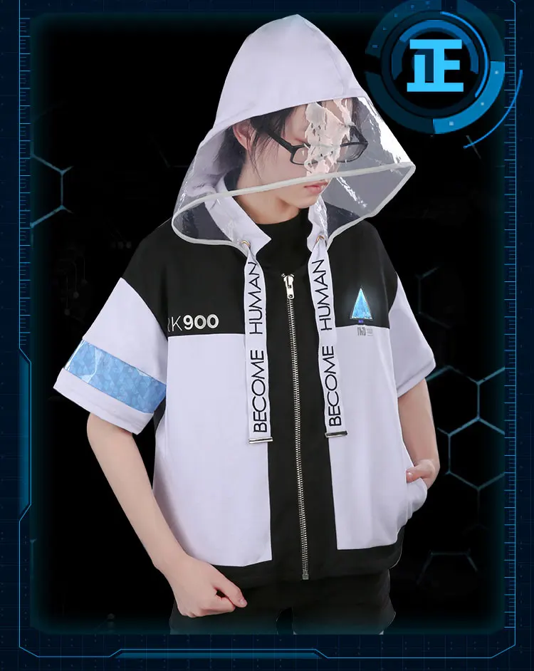 [Сток] Горячая игра Детройт стать человеком Коннор Кара RK800 RK900 Толстовка Куртка Косплей Костюм воплотился как человек повседневная одежда Новинка - Цвет: RK900 coat