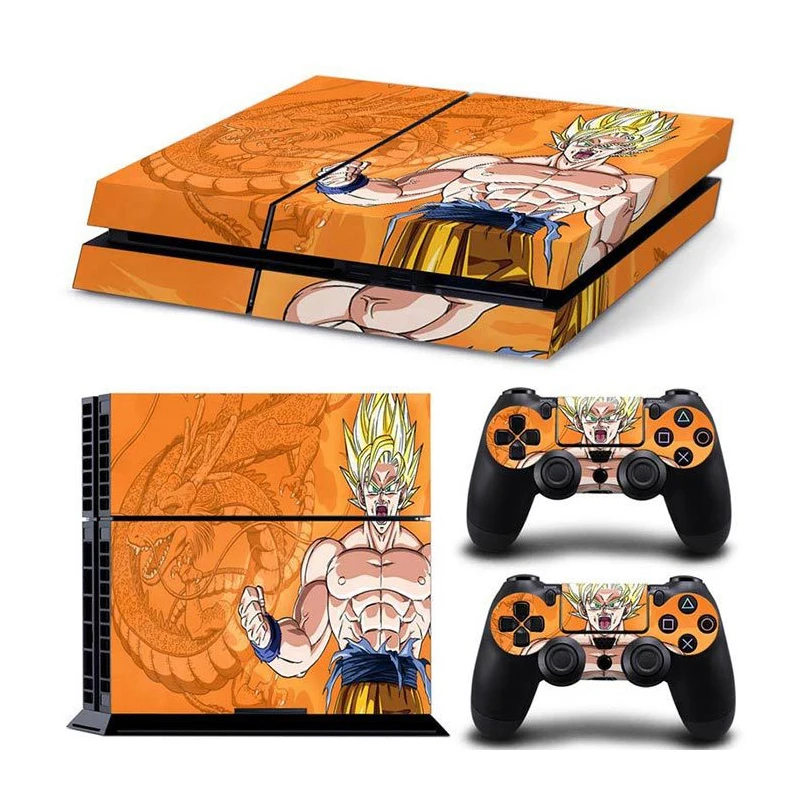 Виниловая наклейка на чехол Dragon Ball Super Son Goku защитная консоль Sony PlayStation 4 и 2