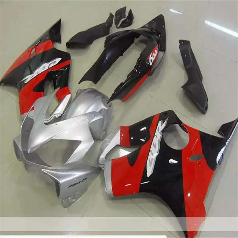 

Dor-Fairing +decals For injection CBR600F4i 04 05 06 07 CBR 600F4i Red silver 2004 2005 2006 2007 CBR600 F4i +decal