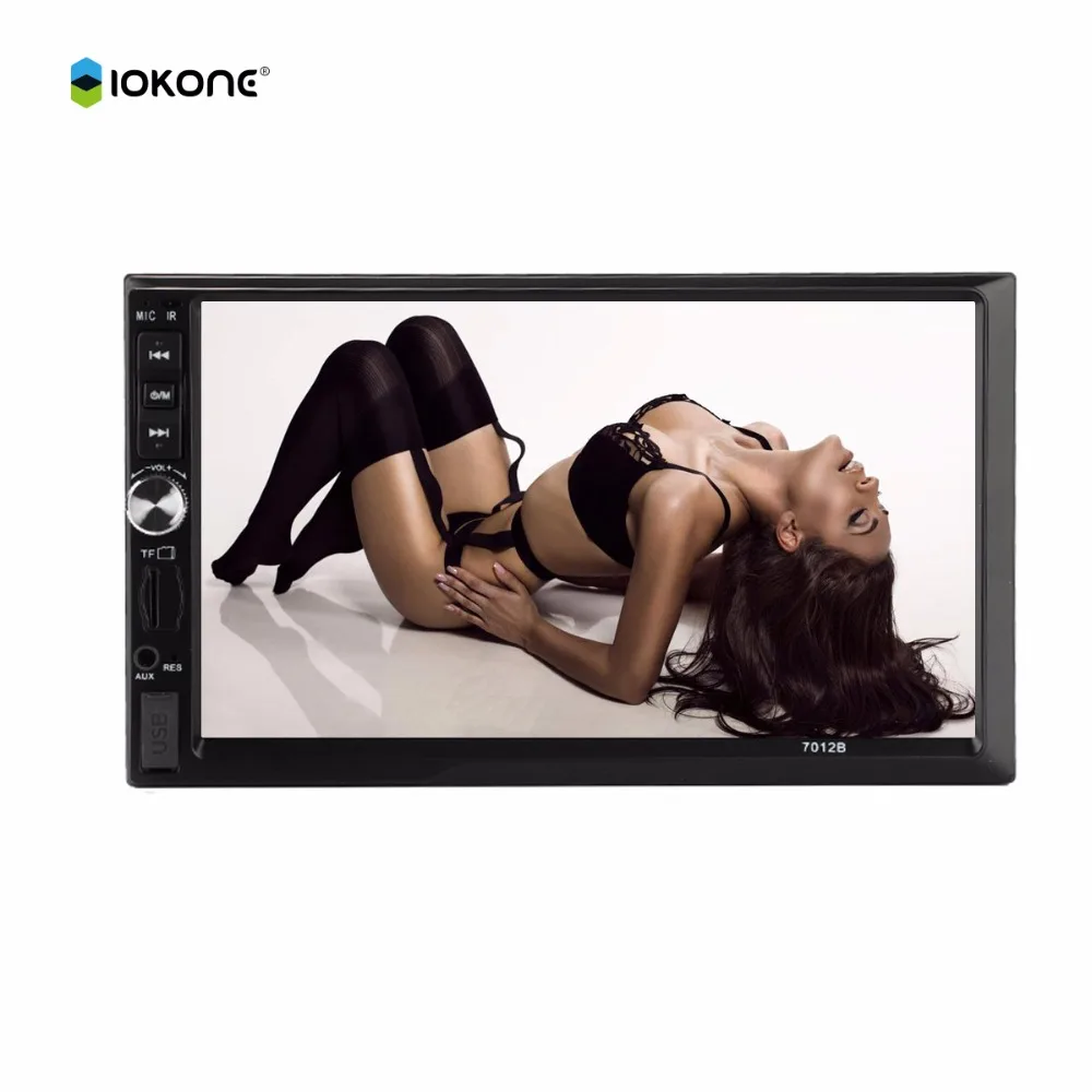 IOKONE 7 дюймов Автомобильный мультимедийный радио 2 din 7012B сенсорный экран MP5 плеер
