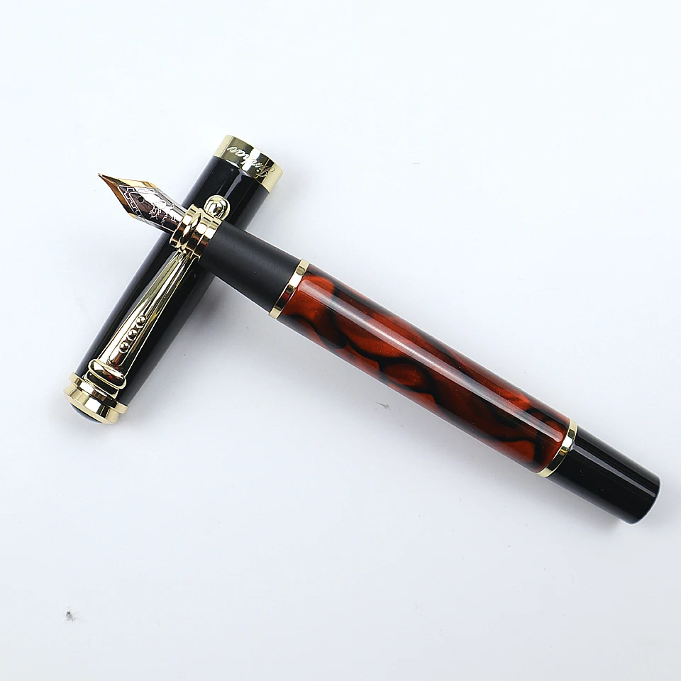 Ручка перьевая металлическая с наконечником стильная Роскошная деловая