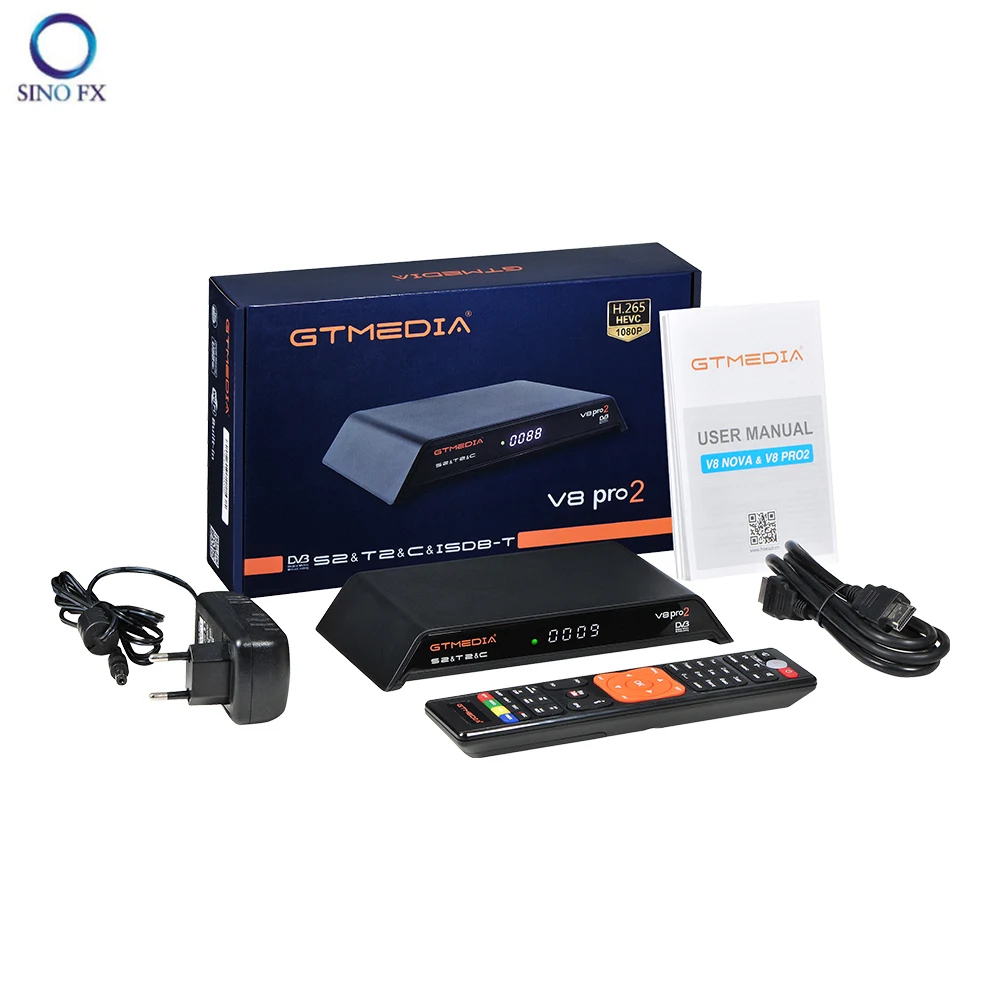 GTMEDIA V8 Pro2 DVB S2/T2/C/ISDB T Combo set top box Обновлено с Golden full HD 1080P H.265|Спутниковое ТВ| |