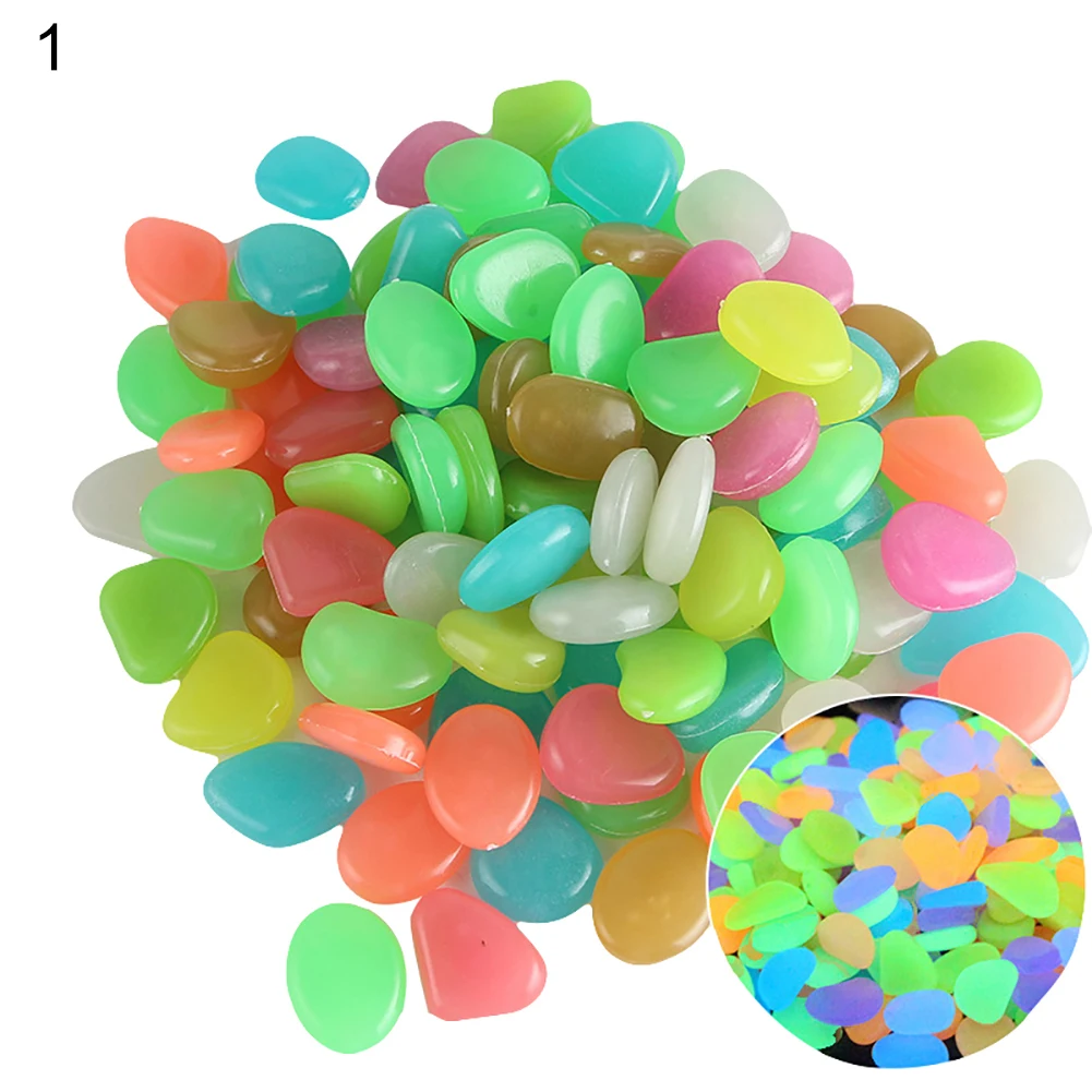 Multicolor 10 шт. светящийся искусственный камень аквариумный аквариум бонсай садовый декор - Цвет: Multicolor