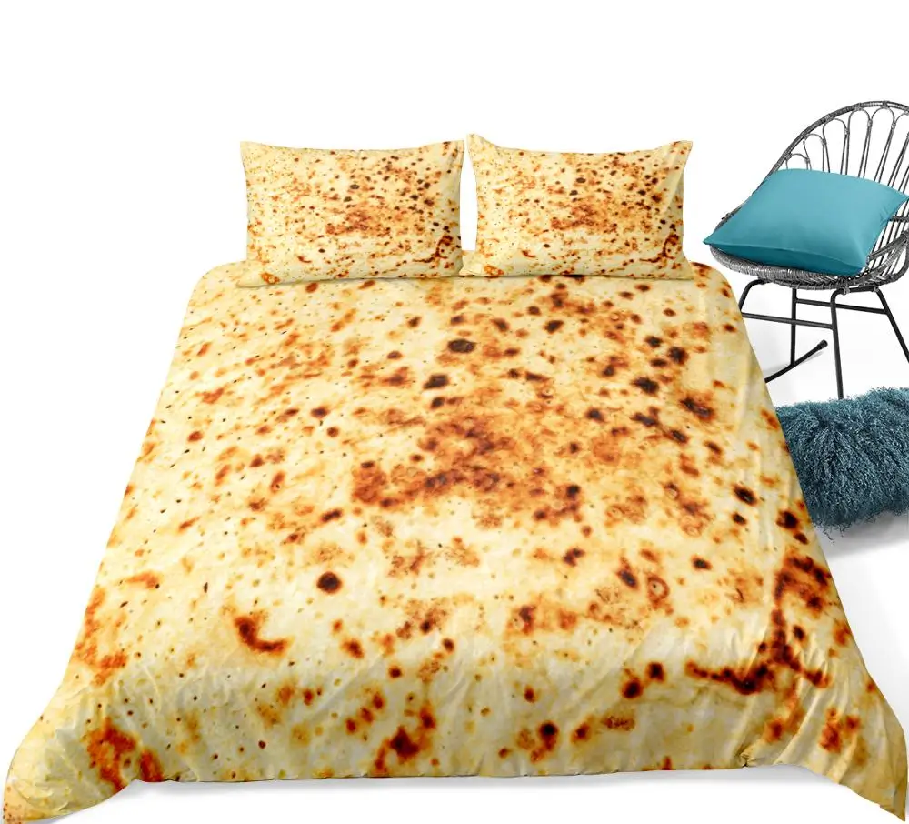 Набор постельного белья Burrito Комплект с пододеяльником королевой и блинной