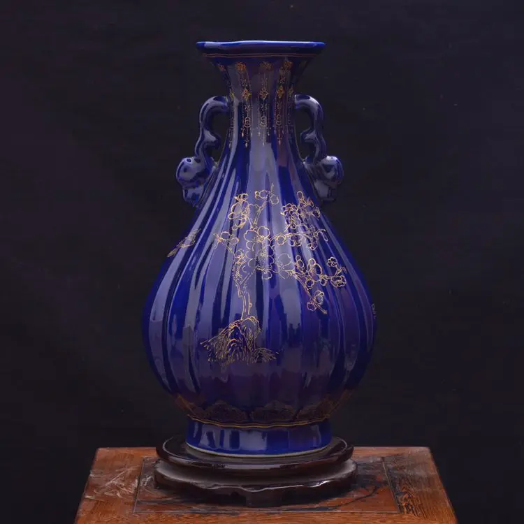 

Цзиндэчжэнь, керамическая синяя глазурь, xishangmeishao yu-hu-chun, современная модная домашняя мебель, украшение для гостиной