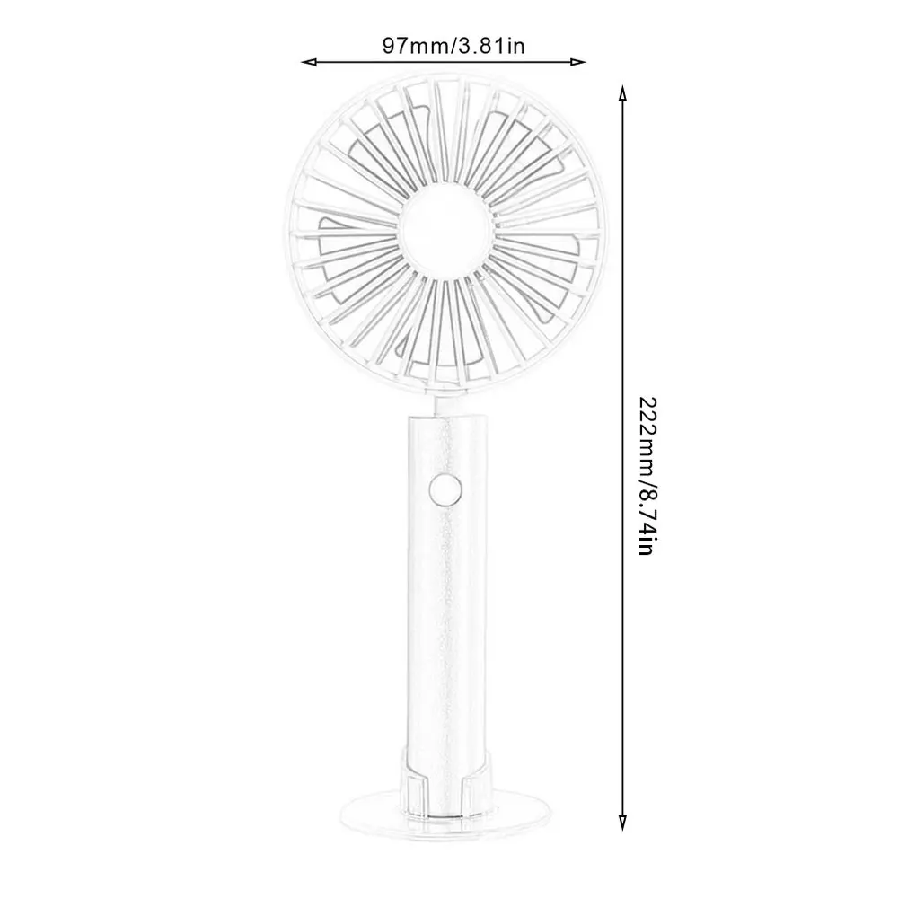 Новый креативный ручной вентилятор новая Съемная алюминиевая трубка бесшумный