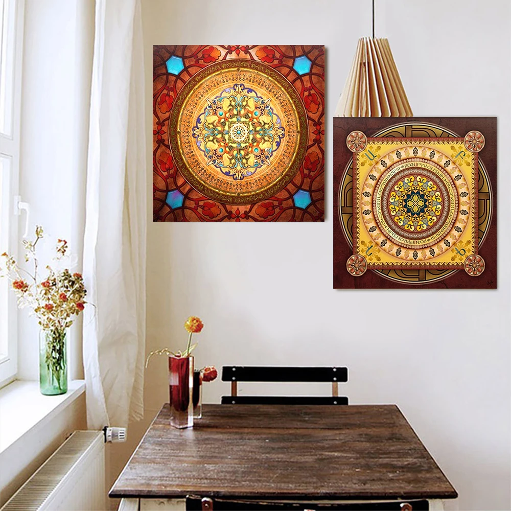 Полный Алмазная картина 5D DIY Вышивка квадратная дрель Thangka Тотем домашний декор