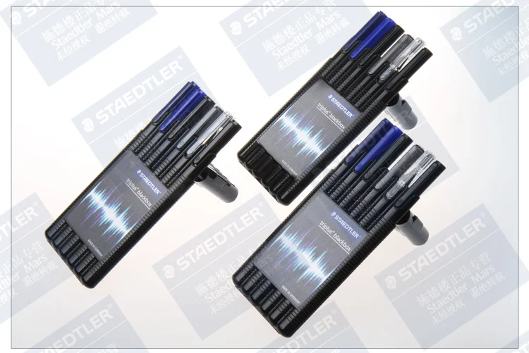 Staedtler Triplus Black Box 6 шт./компл. мобильный офис механический карандаш/Шариковая ручка/тонко пишущие/textsurfer/ролик