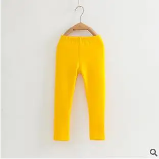 Осенью и зимой ребенка Леггинсы для девочек руно теплой чулки штаны детей модные