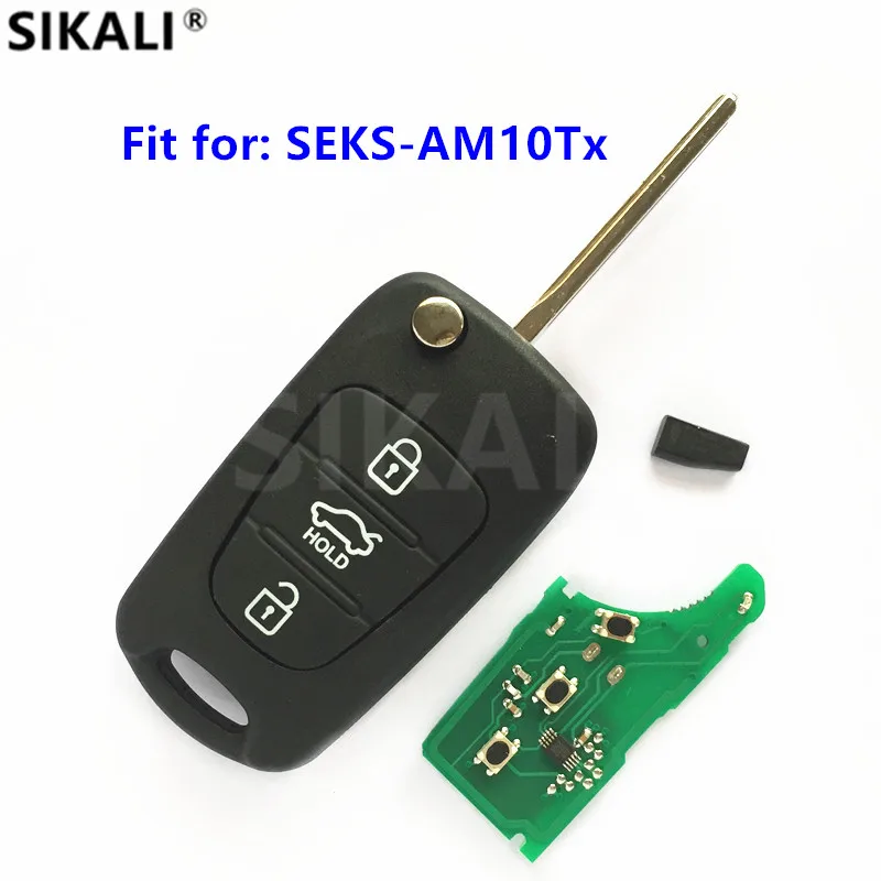 Дистанционный ключ для SEKS-AM10Tx для CE 0678 передатчик в сборе 433-EU-TP Автомобильный ключ входа без ключа Fobik 433 МГц для KIA
