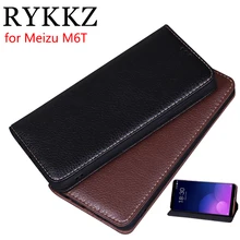 RYKKZ Luxury Leather Flip Cover For Meizu M6T 5.7 Mobile Stand Case For Meizu Note 9 Leather Phone Case Cover