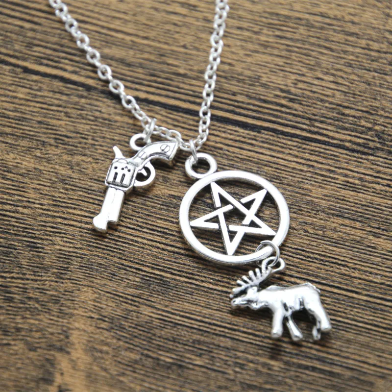 20 шт. сверхестественное ожерелье Sam Winchester Crowley's ELK ювелирные изделия | Украшения