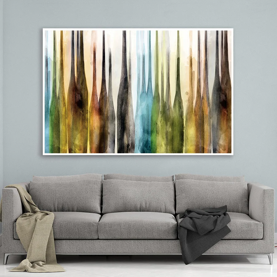 Abstract Posters Nordic Art Prints Handmade Street Landscape Oil Paintings Modern Living Room Decorative Wall Pictures | Дом и сад