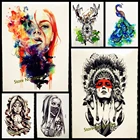 Водостойкая Татуировка Queen of Spades для мужчин и женщин