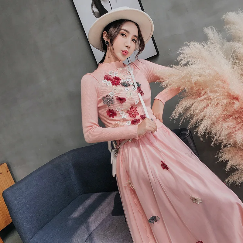 Dress Women 2018 Casual New Nylon Dresses Loose Full Stand Empire G420-C Vestidos Femininos | Женская одежда