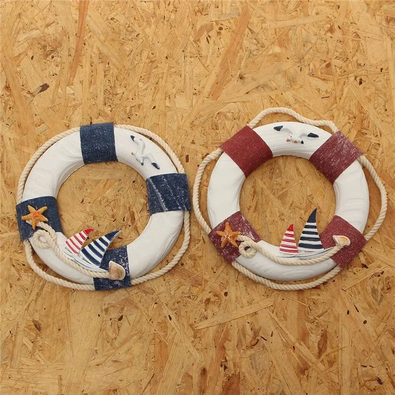 Модное кольцо в форме морского океана спасательный Буй с парусным судном