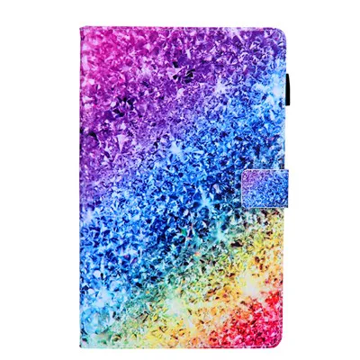 13 Чехол для samsung Galaxy Tab A 10,1 T510 T515 SM-T510 чехол Funda для планшета из искусственной кожи в мультяшном стиле с подставкой+ пленка+ стилус - Цвет: 13