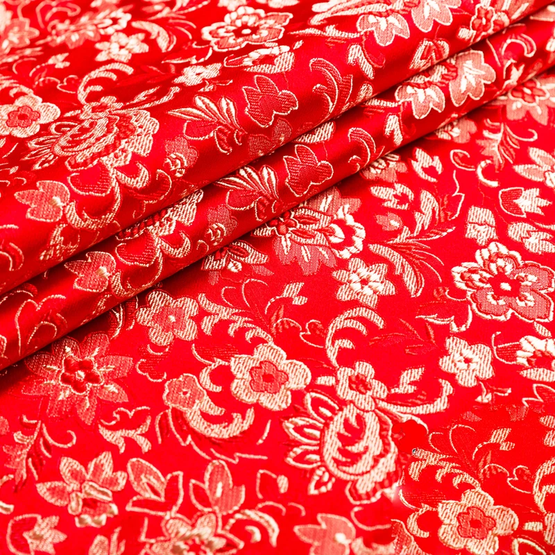 

Flower Embroidery Handmade Bag,DIY Covering and Dress Shirt Clothes Fabric Cloth width 0.75m*silk A56
