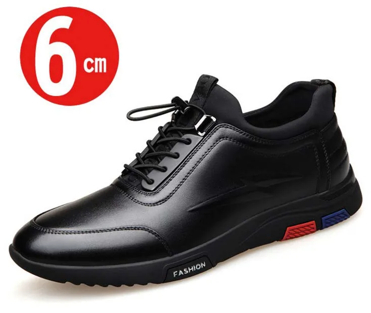 Cyabmoz Brand Fashion Height Increasing 6 cm Men Casual Shoes Male Invisible Elevator Man Comfortable Oxfords Lace-up | Обувь