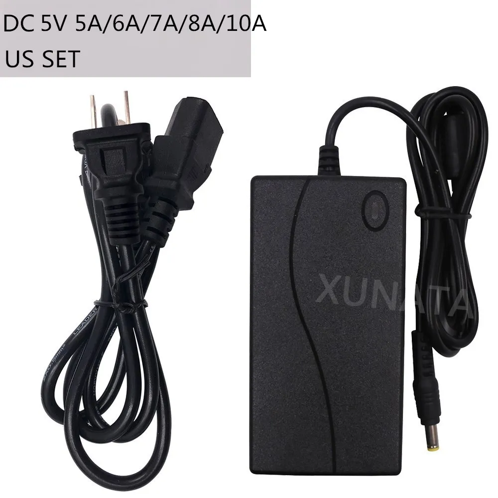 DC5V светодиодный Питание 1A 2A 3A 5A 8A 10A светодиодный светильник сплиттер адаптер светильник ing трансформатор для 5050 2835 Светодиодные ленты