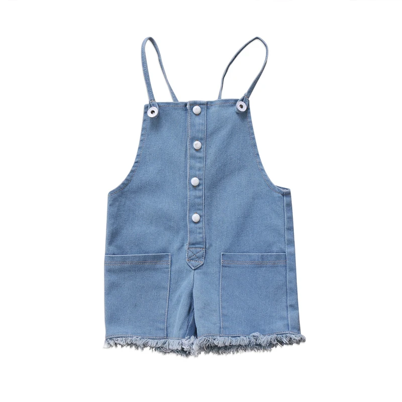 Джинсовый комбинезон для маленьких мальчиков и девочек новинка 2017 года модная
