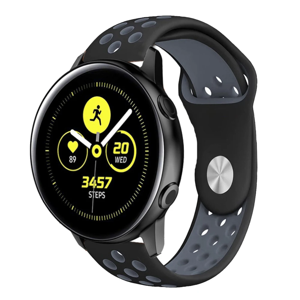 Uienie 20 мм ремешок для часов Samsung Galaxy Watch Active 2 Смарт часы силиконовый вида цветов