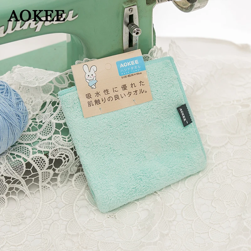 AOKEE/Новые полотенца для рук из микрофибры, быстросохнущее полотенце для детей 30*30 см, Коралловое бархатное полотенце для лица s, маленькое детское полотенце для рук, A0060