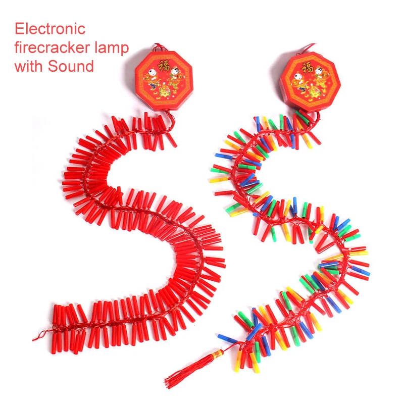 Электронная лампа фейерверк Sinicism со звуком AC220 в светодиодный светильник на