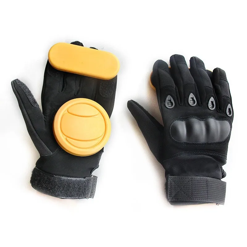 Черные перчатки для скейтборда профессиональные ударопрочные взрослых