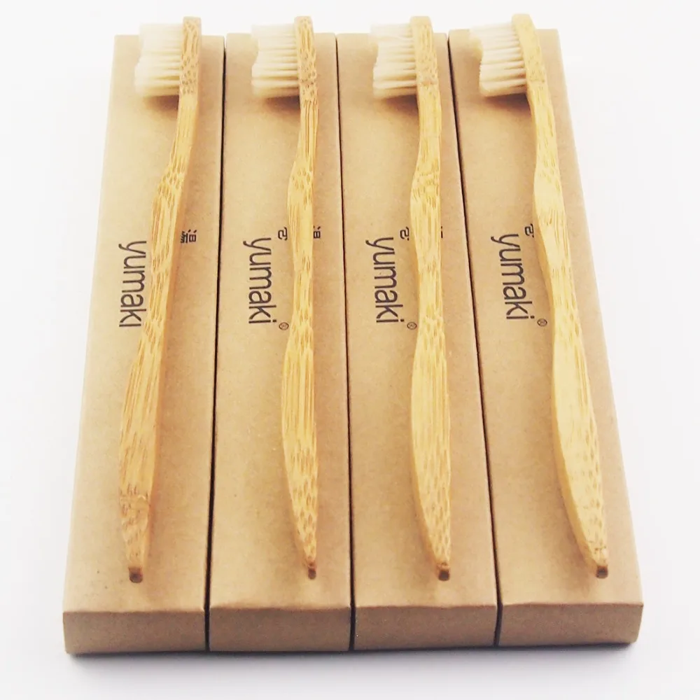 24 Pieces Painted Bamboo Made Toothbrush Wood toothbrush Novelty soft-bristle Capitellum Fibre Wooden Handle | Красота и здоровье