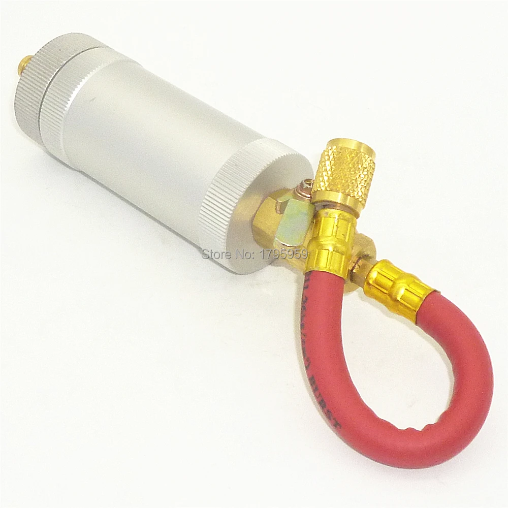 1/4SAE 134a 2 oz инжектор масла R134A R12 R22 автомобиль A/C масло и краситель в линии с 1/4