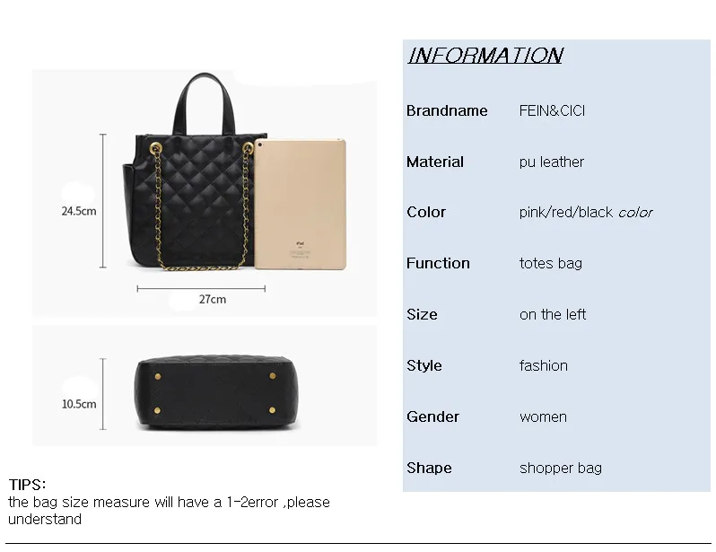 Большая стеганая сумка с цепочками роскошная Брендовая женская классическая