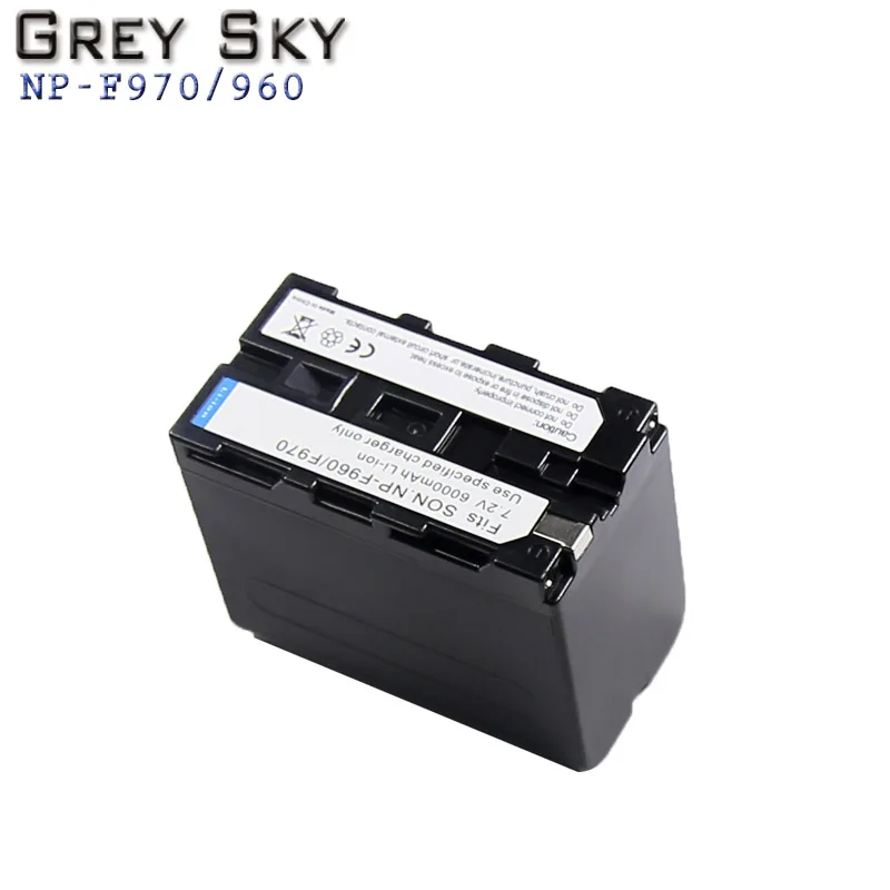 2x6000 мА/ч, NP-F970 NP-F960 NP F970 батареи+ USB двойной Зарядное устройство для SONY NP-F970 HVR-HD1000 HVR-HD1000E HVR-V1J