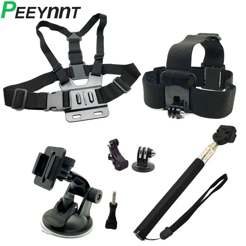Набор аксессуаров Peeynnt для Gopro hero 7 селфи палка монопод крепление Go pro 6 5 4 3 SJCAM SJ4000