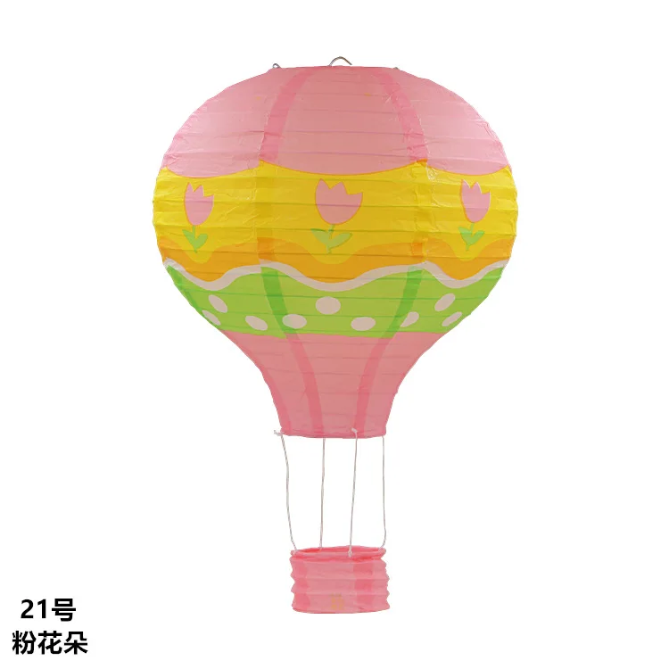 Hot sale 1pc/lot 30cm (12inch) Color series Hot Air Balloon Paper Lantern Wishing Lanterns for Birthday Wedding Party Decor Gift