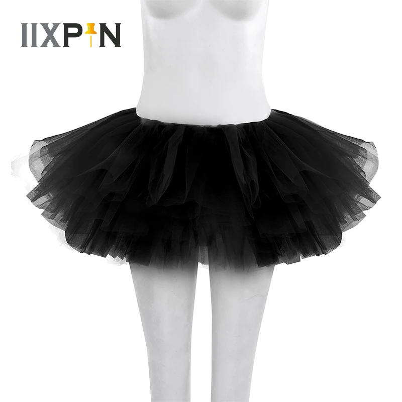 IIXPIN Женская взрослая балетная юбка танцевальная одежда Многослойные балетные