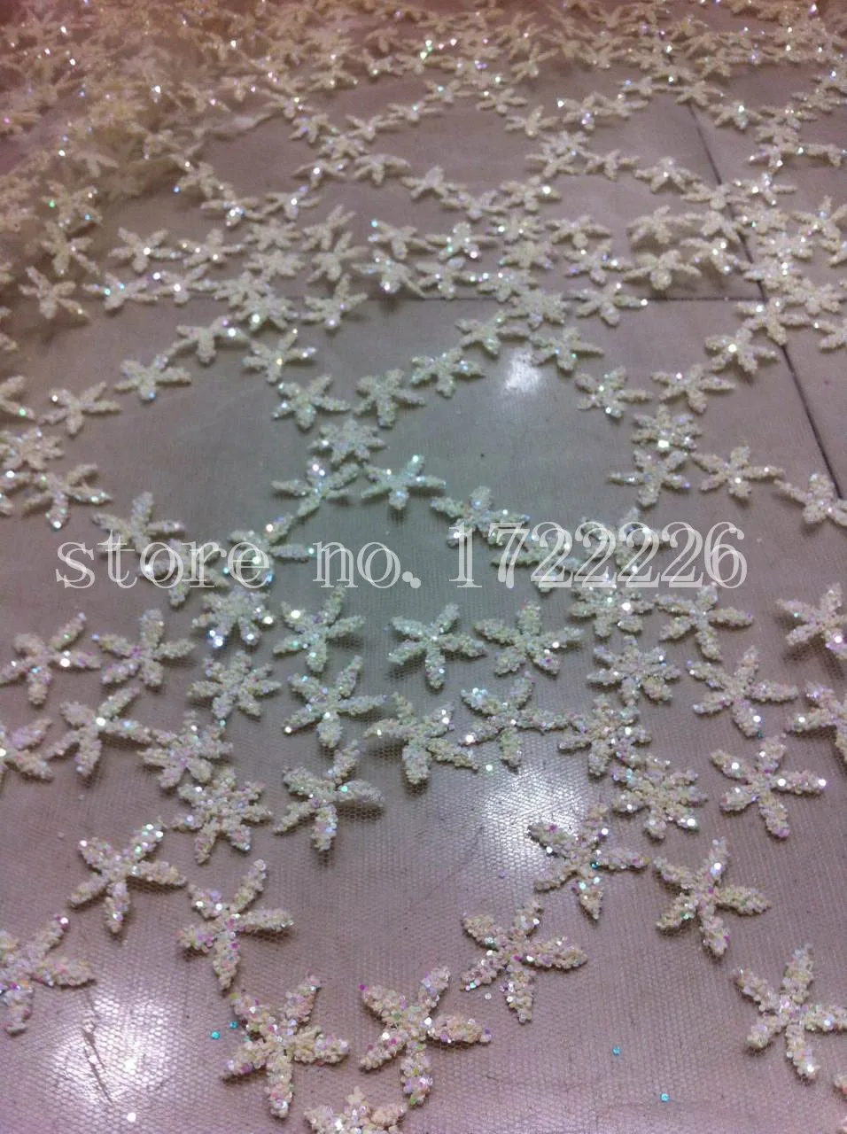 Пять звезд белое кружево элегантное блестящее милое с блестками цветочный принт