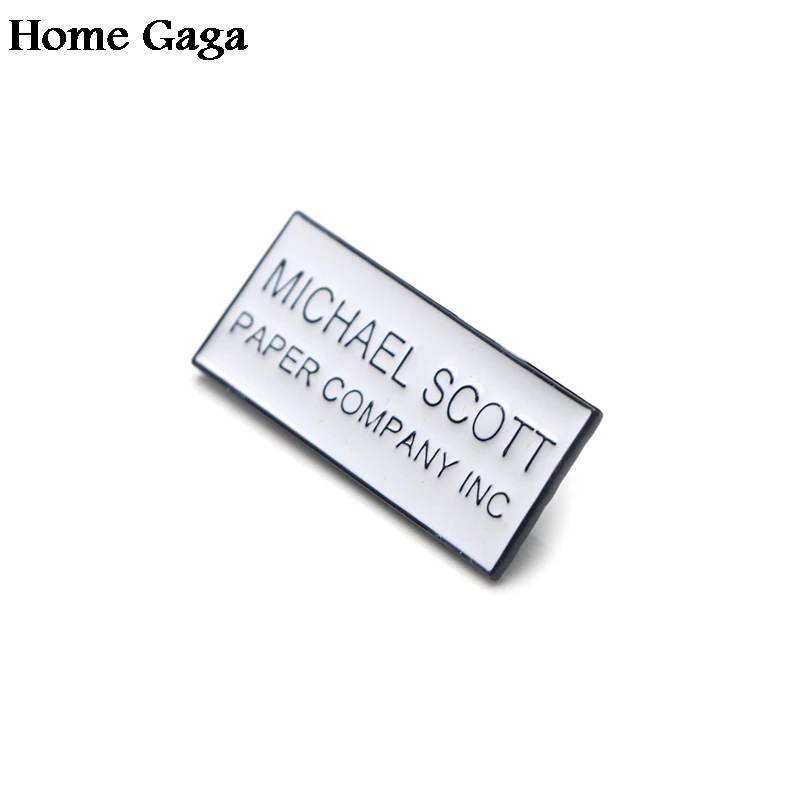 Homegaga офис вдохновил Дуайт Шрут значки с изображением букв футболки значки Сумка Одежда рюкзак броши для обуви diy украшения D1507