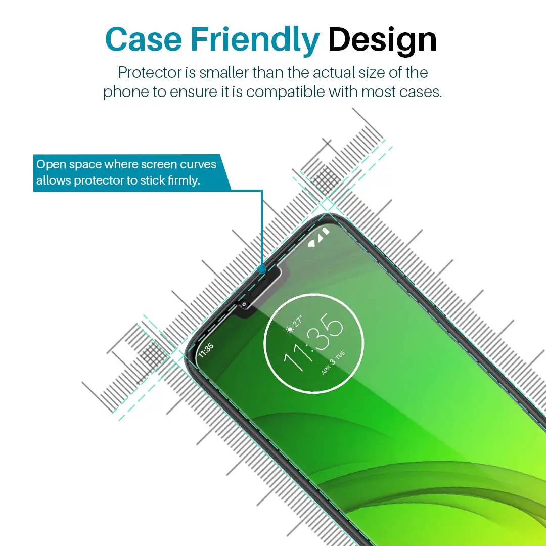 Защитная пленка 9H 2.5D для Motorola Moto G7 Power закаленное стекло Play защитная Screen